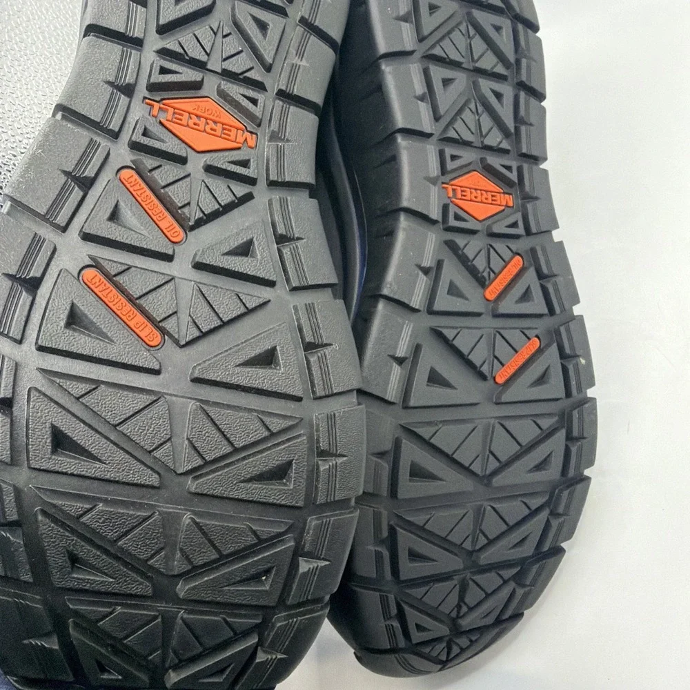 Merrell Men's Day One Safety Blue/Black Comfort Base Tech‎ Work Sneakers - 11